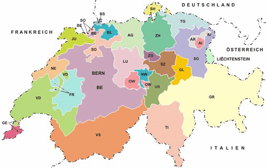 Postleitzahl Postleitzahlen Schweiz Karte